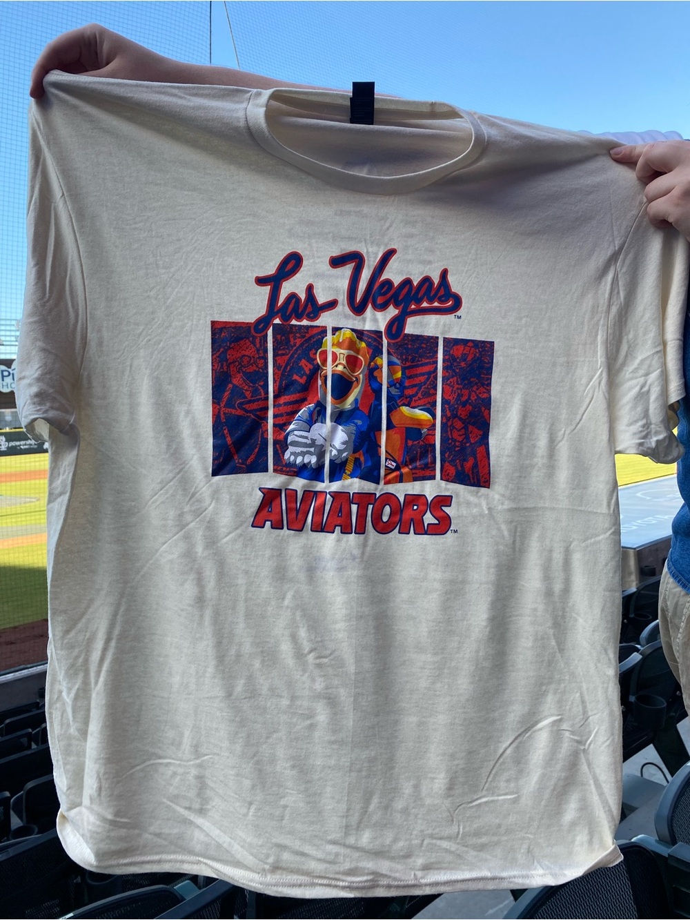 Las Vegas Aviators Baseball Concert T-Shirt Gameday Giveaway  5/9/26 In Hand